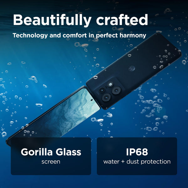 Motorola edge50 pro Smartphone (6,67" Super HD pOLED Display, 50 MP Camera with OIS, 12/512 GB, 4500 mAh, incl. 125W charger, Android 14) Black Beauty