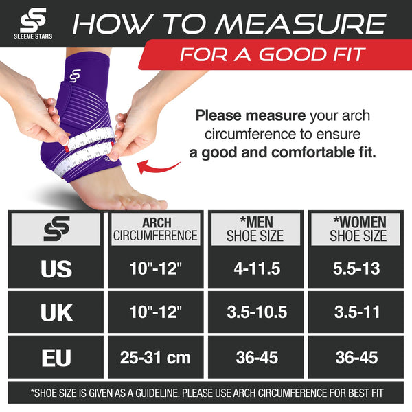 Sleeve Stars Ankle Brace for Sprained Ankle, Plantar Fasciitis Relief Ankle Support for Women & Men, Ankle Compression Sleeve w/Strap, Achilles Tendonitis Brace, Foot Brace Wrap (Single/Hot Pink)