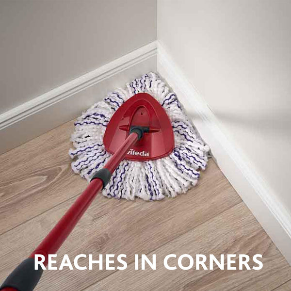 Vileda Turbo 3 in 1 with Microfibre Pad, Spin Mop For Cleaning Floors, Set Of 1x Mop And 1x Bucket