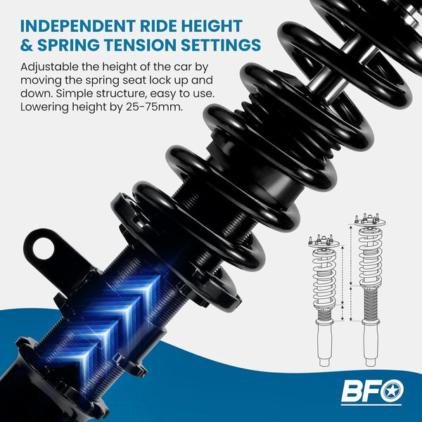 maXpeedingrods Coilovers Suspension for BMW 3 series E90 E91 Saloon Estate 2004-2011 316 318