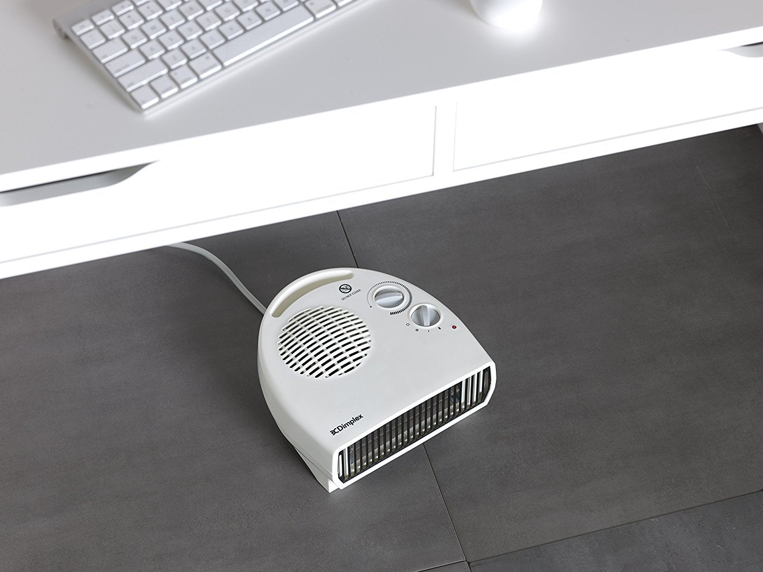 Dimplex 2KW Electric Fan Heater, Compact Fan Heater with 2 Heat Settings, Frost Protection, Cool Blow Option and Manual Thermostat
