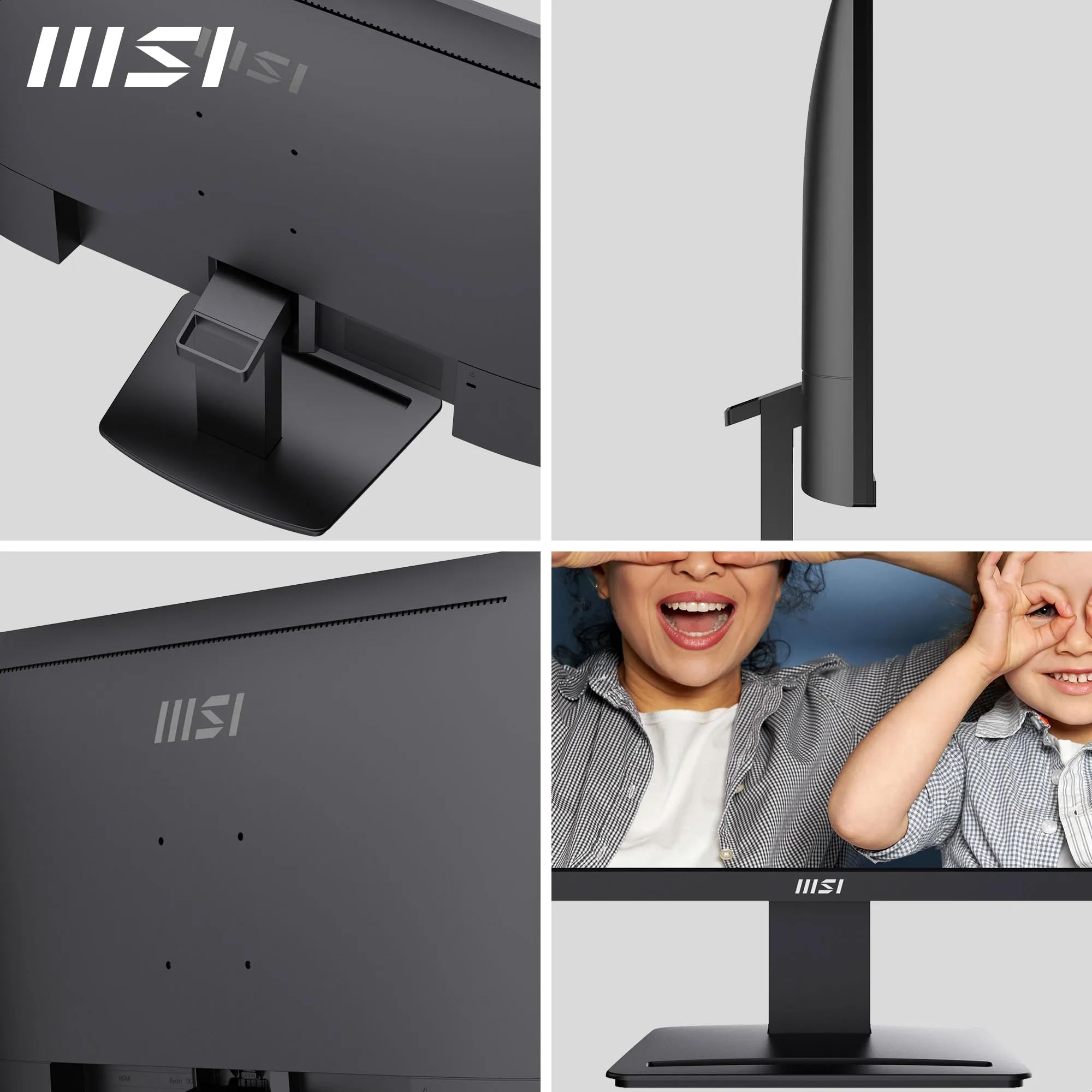 MSI PRO MP251 24.5 Inch Full HD Office Monitor - 1920 x 1080 IPS Panel, 100 Hz, Eye-Friendly Screen, Built-in Speakers, Tilt-Adjustable - HDMI 1.4b, D-Sub (VGA)