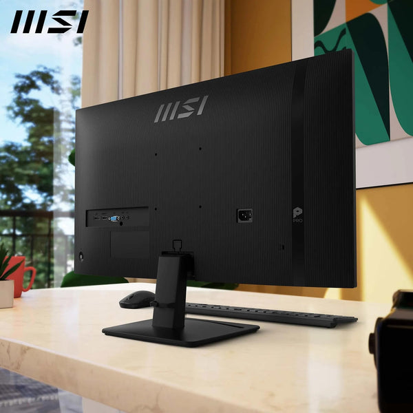 MSI PRO MP251 24.5 Inch Full HD Office Monitor - 1920 x 1080 IPS Panel, 100 Hz, Eye-Friendly Screen, Built-in Speakers, Tilt-Adjustable - HDMI 1.4b, D-Sub (VGA)