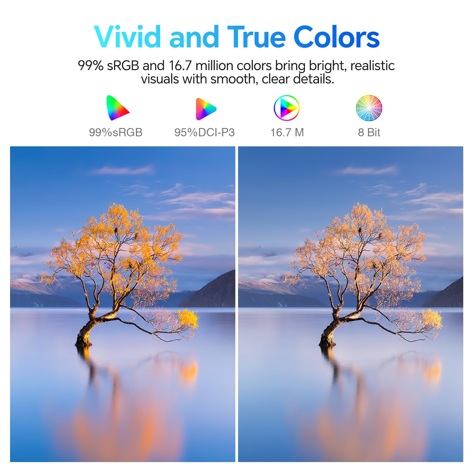 KOORUI E2711F 27 Inch FHD Monitor, Gaming 100Hz, IPS Computer Monitors, 1080P Pc Screen, Adaptive Sync, 5ms, VESA 100x100mm, Eye Care, HDMI, VGA