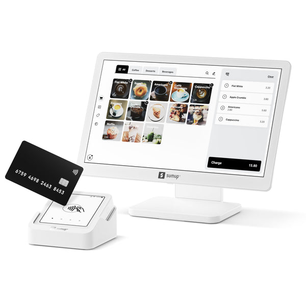 SumUp Point of Sale Lite Payment Terminal/Register – 13” Full HD Touchscreen, Speedy Set Up, Fast & Flexible Checkout, No Contracts and now with End-of-Day Z Reports