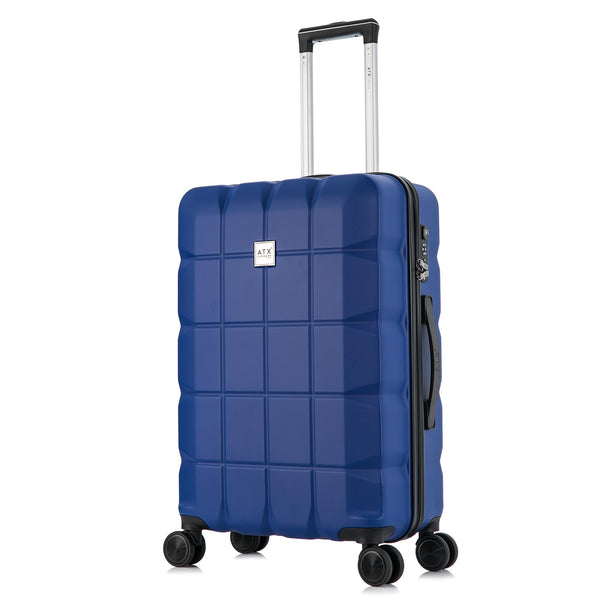 ATX Luggage Suitcase Large on 4 Dual Spinner Wheels Super Lightweight ABS Hard Shell Hold Check in with Built-in TSA Lock (Orange, 110 Liter)