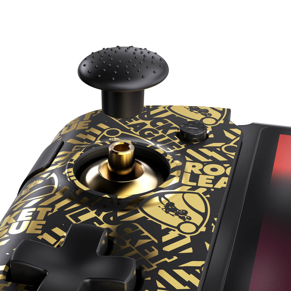 CRKD Nitro Deck+ Handheld Pro Controller for Nintendo Switch & OLED Model - TV Dockable - Programmable Sidekicks & Back Buttons - TruCollection System (Rocket League Gold Edition)