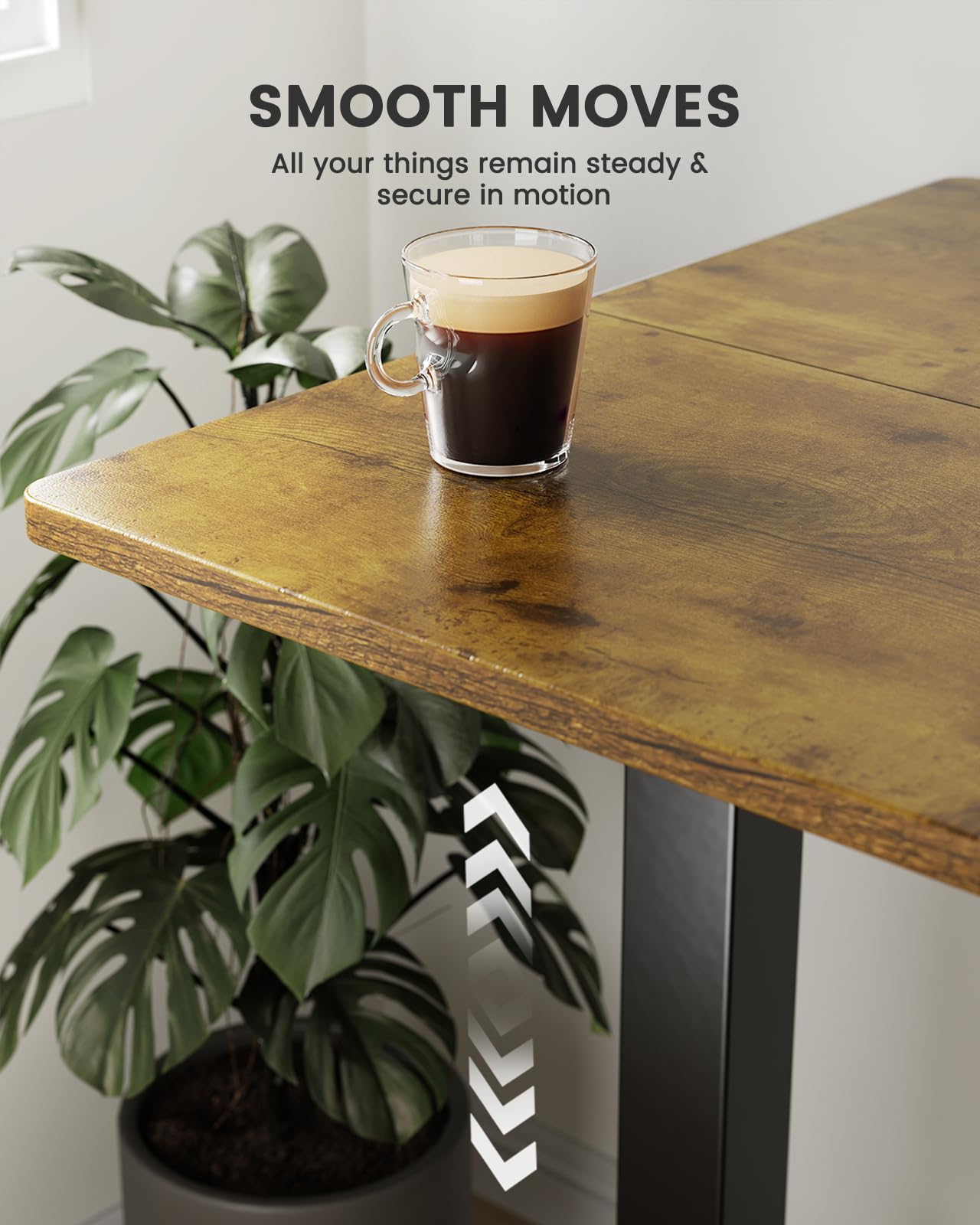 ErGear Electric Standing Desk Height Adjustable 120 x 60cm, Sit Stand Desk with 4 Memory Smart Pannel for Home Office with Splice Board