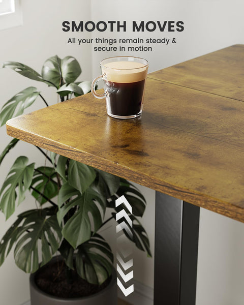 ErGear Electric Standing Desk Height Adjustable 120 x 60cm, Sit Stand Desk with 4 Memory Smart Pannel for Home Office with Splice Board