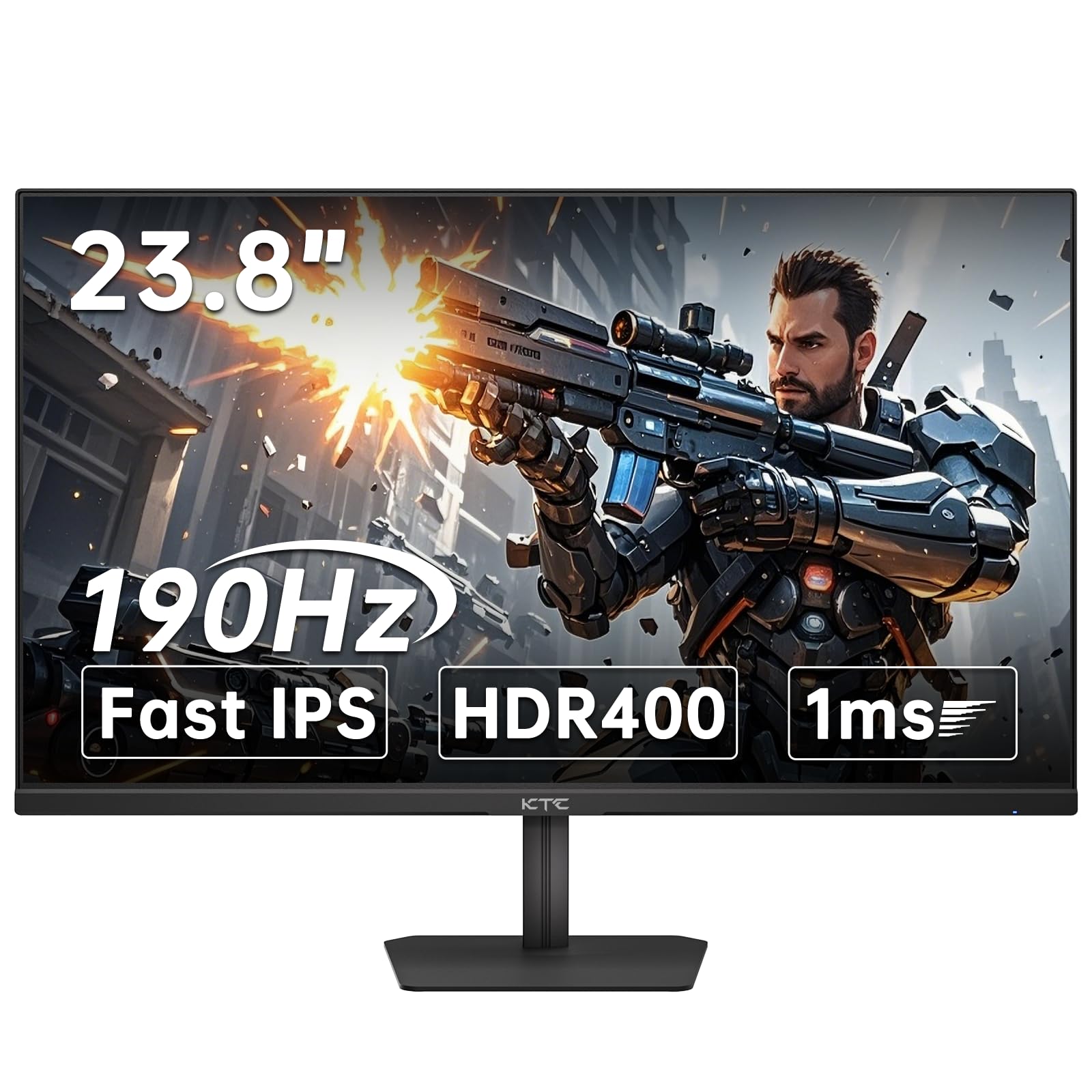 KTC Flat 32 Inch Monitor, QHD 1440P 2K@100Hz IPS Large Computer Monitor, Ultra Thin Bezels, Anti-Blue Light, HDR10, 103% sRGB, 86% DCI-P3, 350 Nits, 3ms MPRT, Adaptive Sync for Working and Gaming