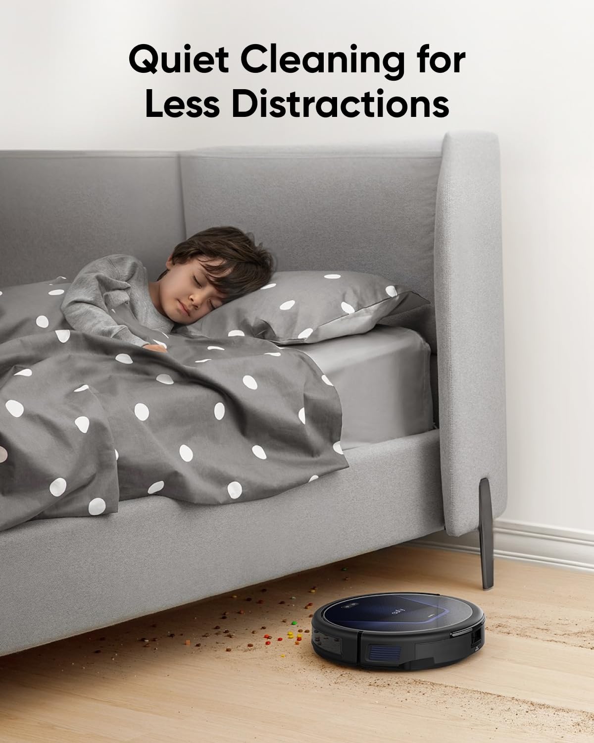 eufy Robot Vacuum C10 with Self Empty Station, 4,000Pa, 2.85-Inch Ultra-Slim Body, Up to 60 Days of Hands Free Cleaning,Carpet Cleaning, Edge Expansion Brush, Quiet, Point Laser Navigation