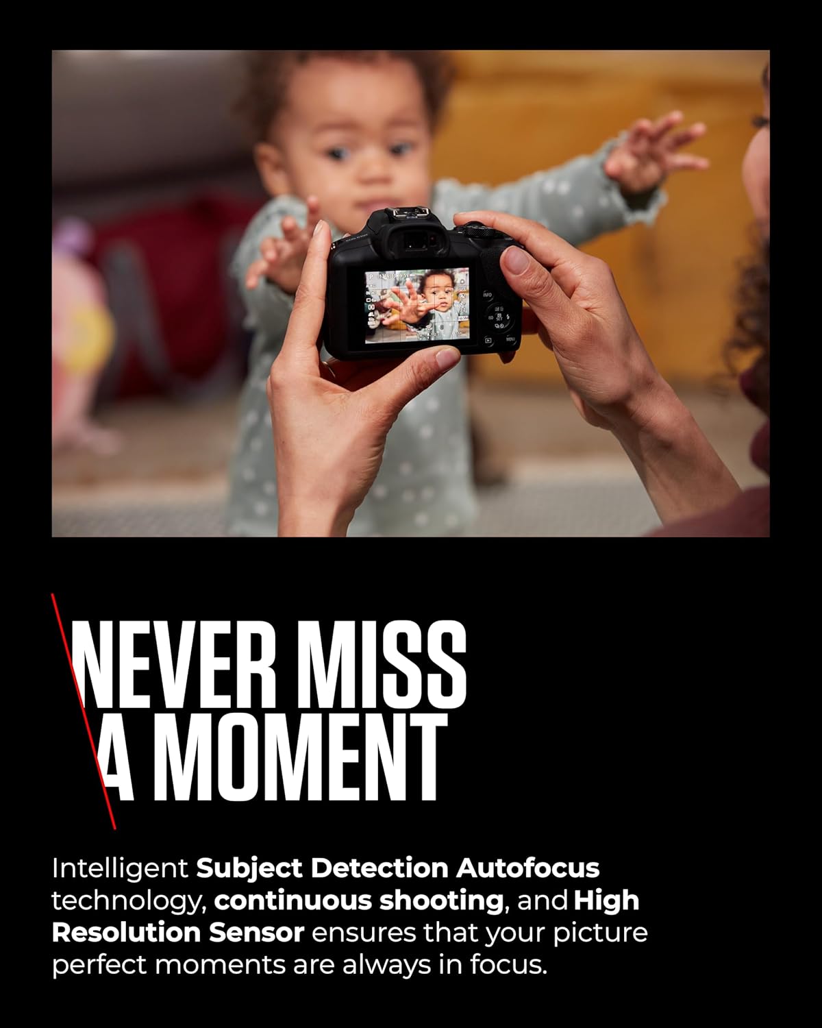 Canon EOS R100 - Compact Mirrorless Digital Camera - 24.1 MP, 4K Resolution - Dual Pixel CMOS AF, DIGIC 8 Processor - 6.5 FPS Continuous Shooting - Face & Eye Detection, Bluetooth, Wi-Fi, GPS