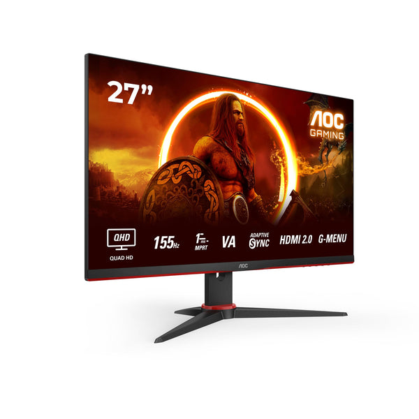 AOC Gaming 25G3ZM/BK - 24.5" 240Hz FHD Monitor, 0.5ms MPRT, FreeSync Premium (1920x1080, HDMI 2.0 x 2, DisplayPort 1.2 x 1, Headphone out (3.5mm)) black/red