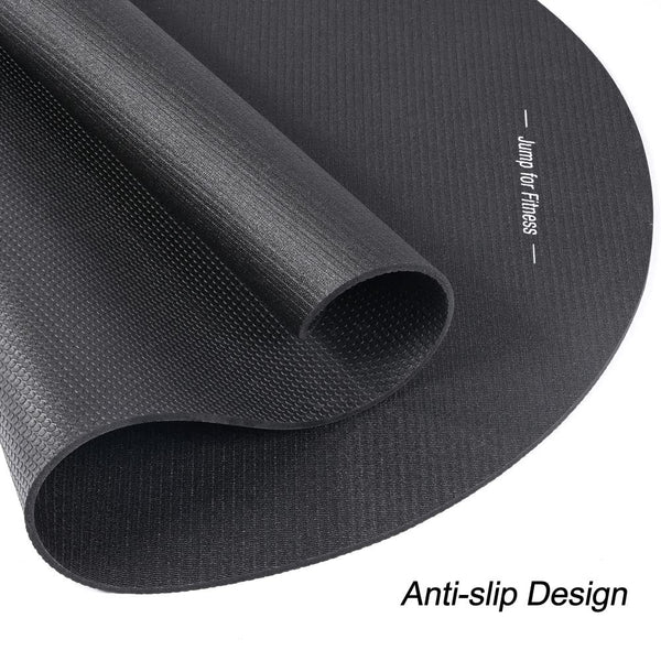 FEECCO Jump Rope Mat, High-Density PVC Skipping Rope Mat, Ultra-Thick for Super Comfort