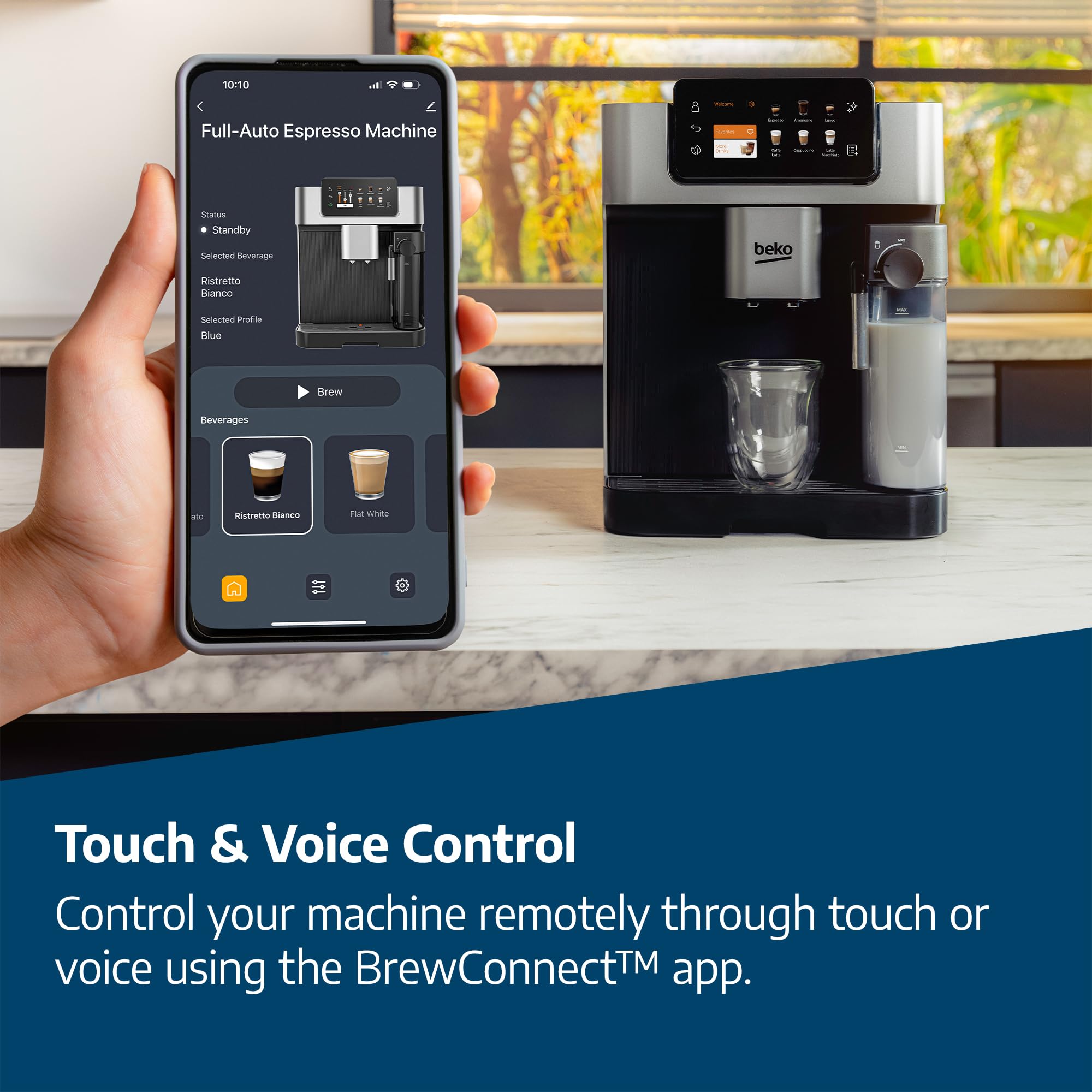 Beko Bean to Cup Coffee Espresso Machine CaffeExperto CEG7304X | Milk Jug | Colour Touch Screen Panel | 19 Bar Pressure, 2 Coffee Nozzles | Fully Automatic, Silver