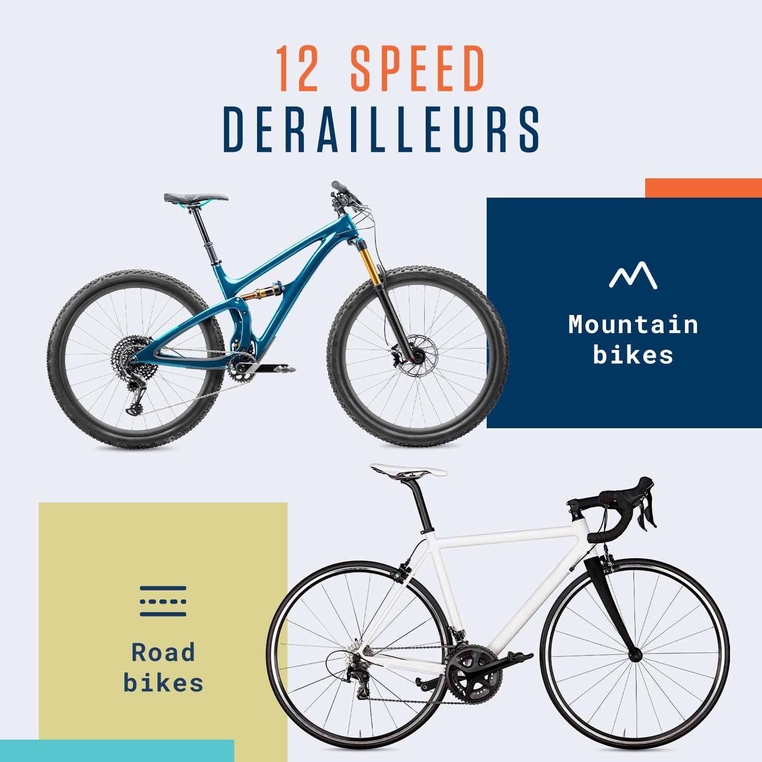 Alphatrail Bike Chain Parker 12-Speed 126 Links I Compatible with Shimano, SRAM, KMC, Connex, Campagnolo I Incl. Chain Lock