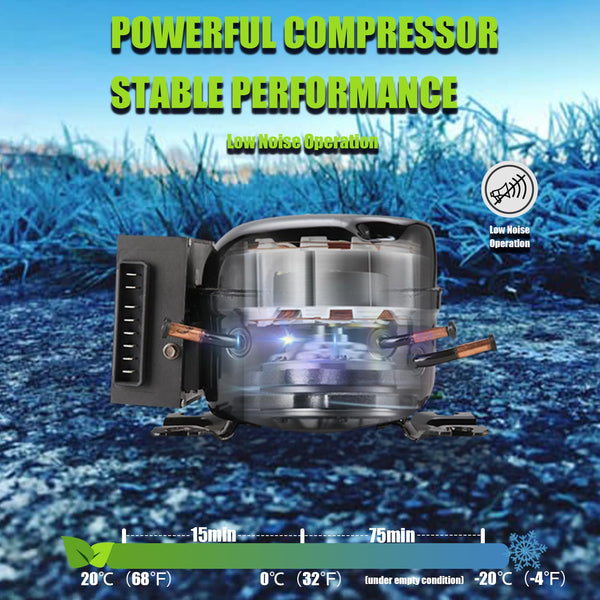 Alpicool C9PT 9L Compressor Car Fridge Freezer, DC 12v Camping Refrigerator, Portable Mini Cool Box for TruckCampervanRVBoat, -20℃ to 20℃