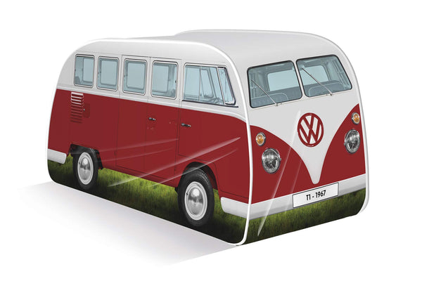 Volkswagen Camper Van Kids Pop Up Tent - Official VW UPF50+ Foldable Play Tent for Girls Boys - Multiple Colours