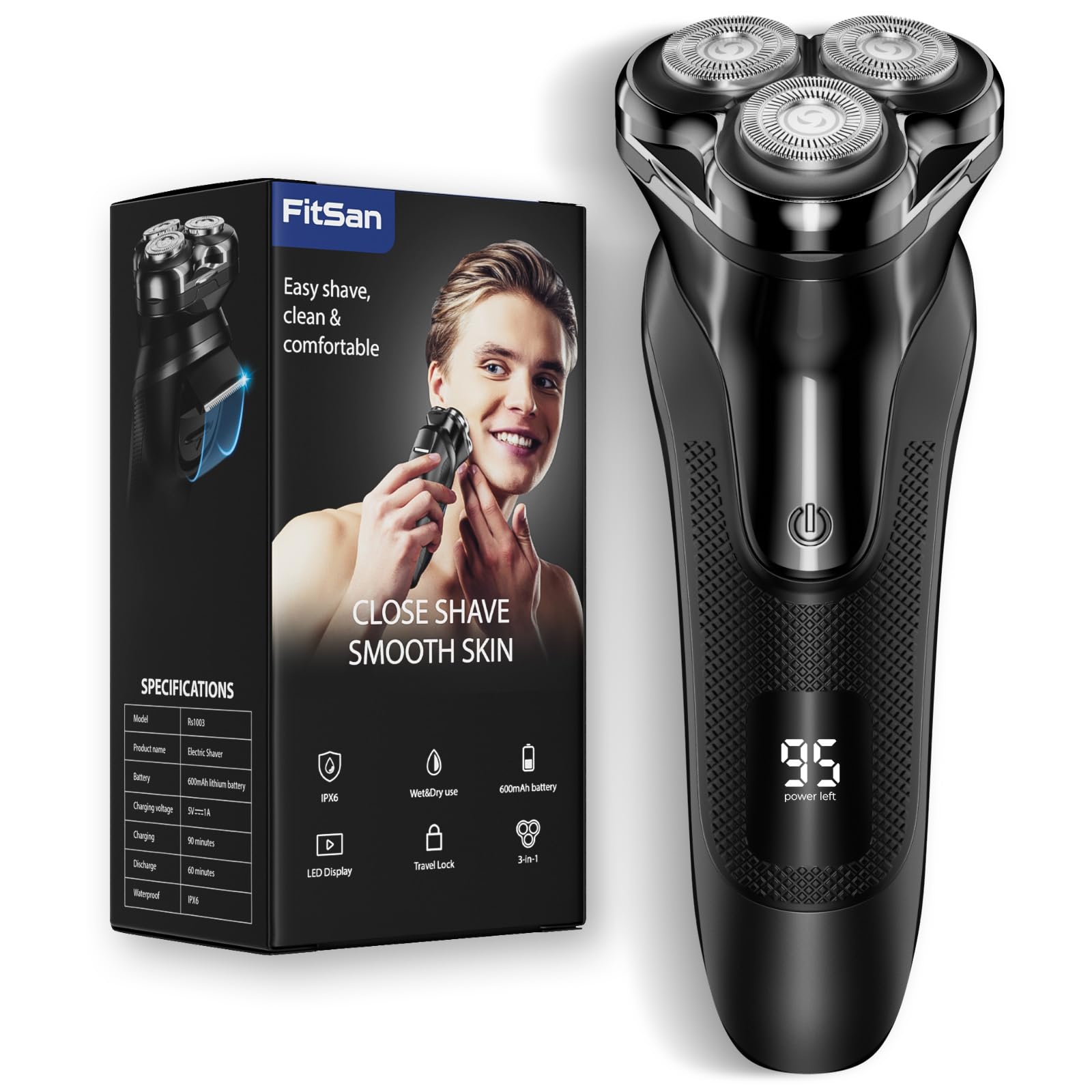 Head Shaver for Bald Men: Electric Bald Razor-7D Wet/Dry Shaving-Professional Grooming Kit for Balder-Rechargeable Head Shavers for Scalp/Face/Beard -Close Shave