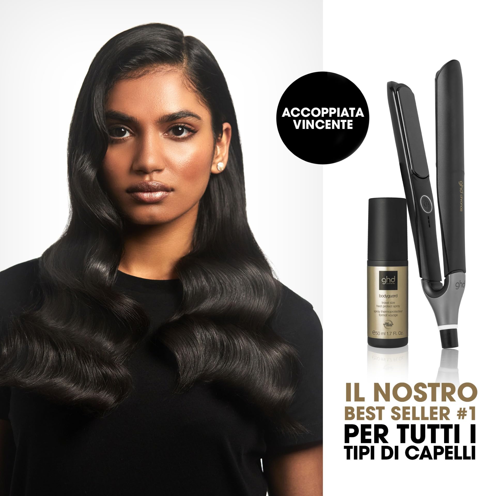 ghd Bodyguard Heat Protect Spray - Invisible & Lightweight Heat Protection, Protects Against Heat Damage, Hair Looks & Feels Healthier - 120ml