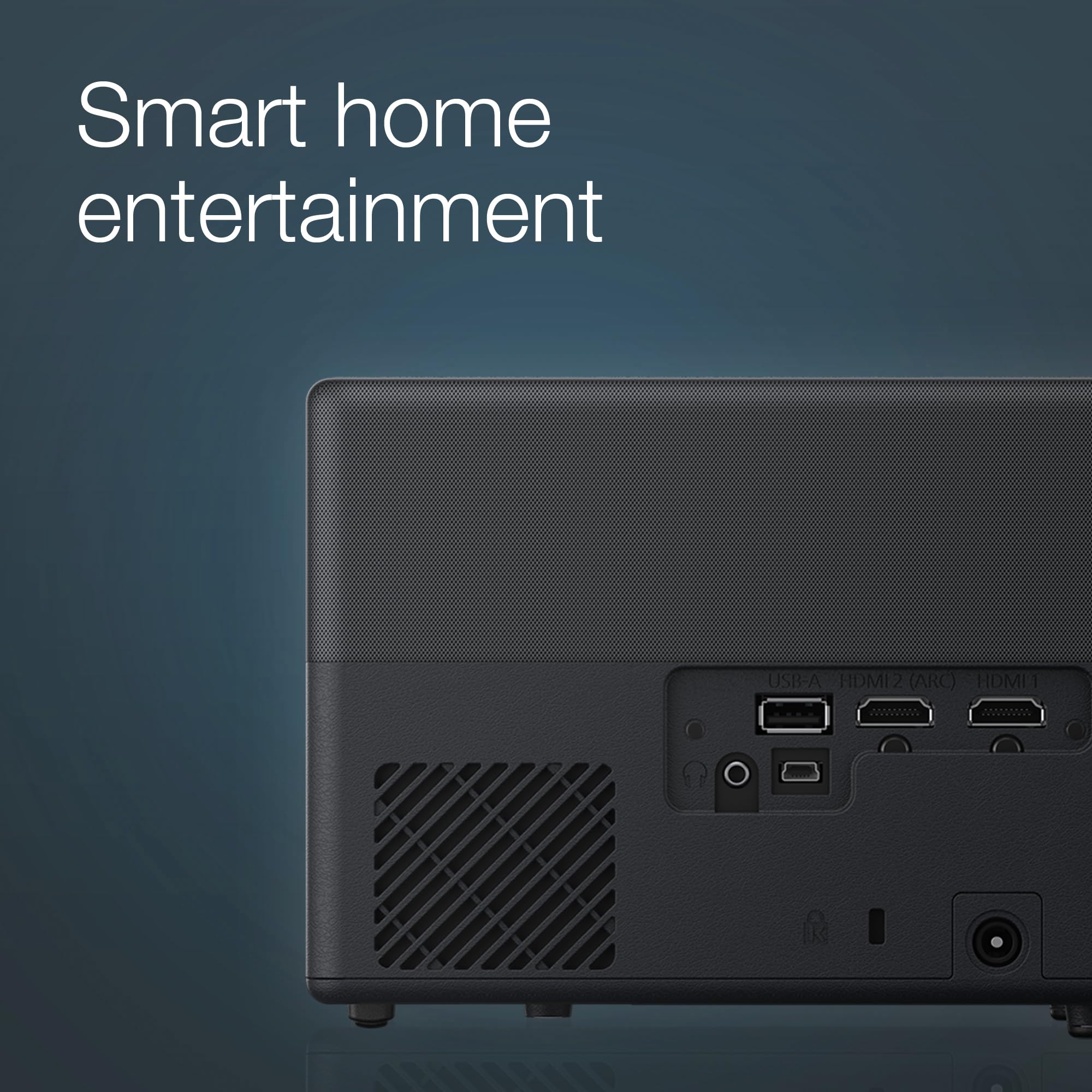 Epson EF-22N Mini Smart 3LCD Projector with Pan & Tilt Stand, Full HD,1000 Lumens,150 Inch Display with HDR, Google TV, Dolby Atmos Sound, Gaming & Home Cinema Laser Projector - Metallic Midnight Blue