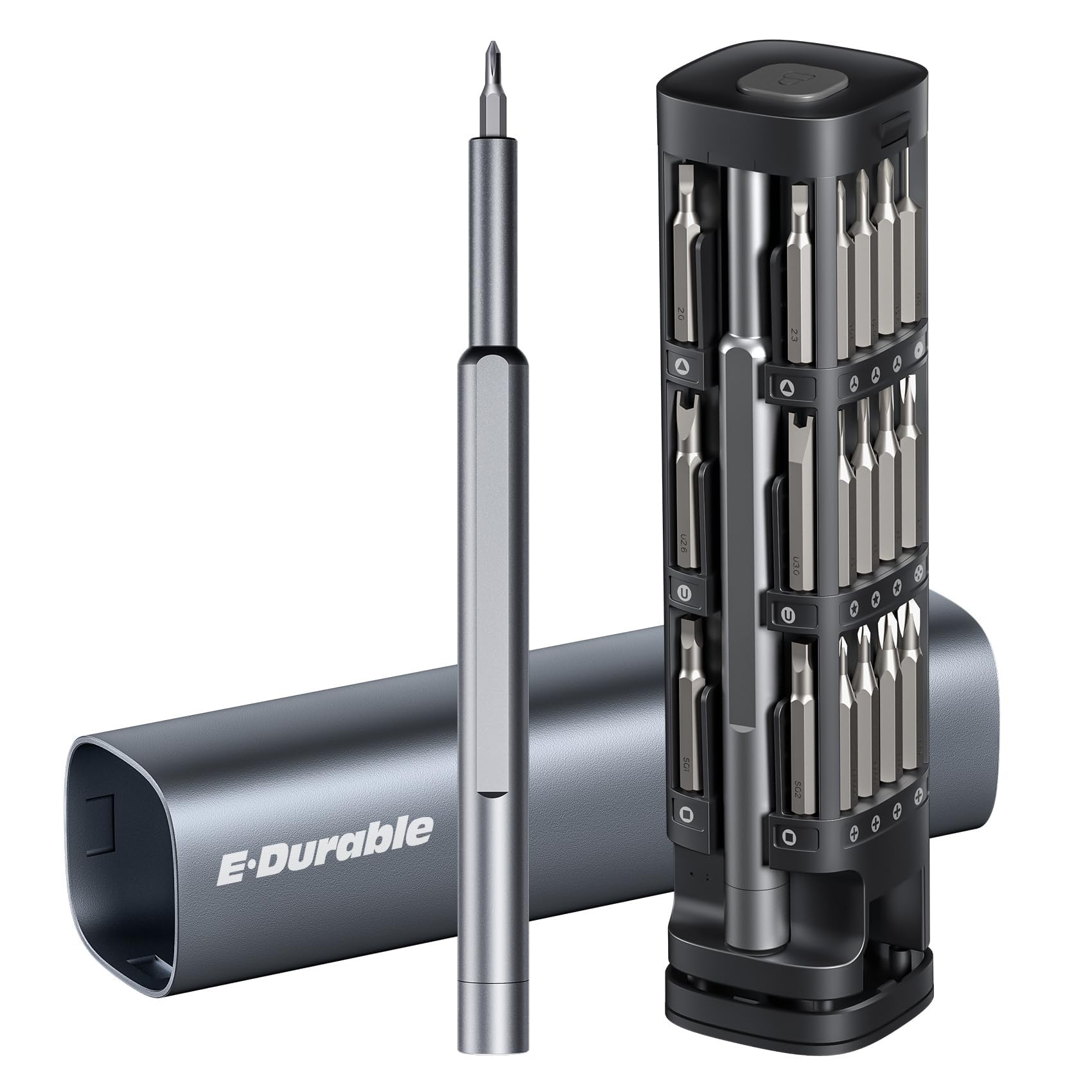 E·Durable 4pcs VDE Screwdriver Set, Magnetic Insulated Screwdriver Set to 1000v, Multifunctional Tool Kit Chrome Vanadium Screwdrivers TPR Handle for Home and Professional Use, Red