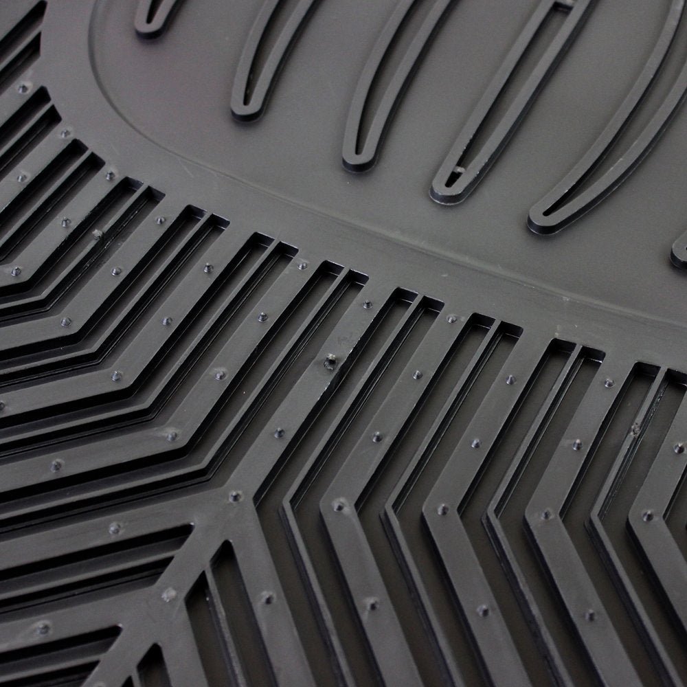 JVL Heavy Duty Lipped Universal Rubber Car Mat Mud Snow Floor Tray Ultimat