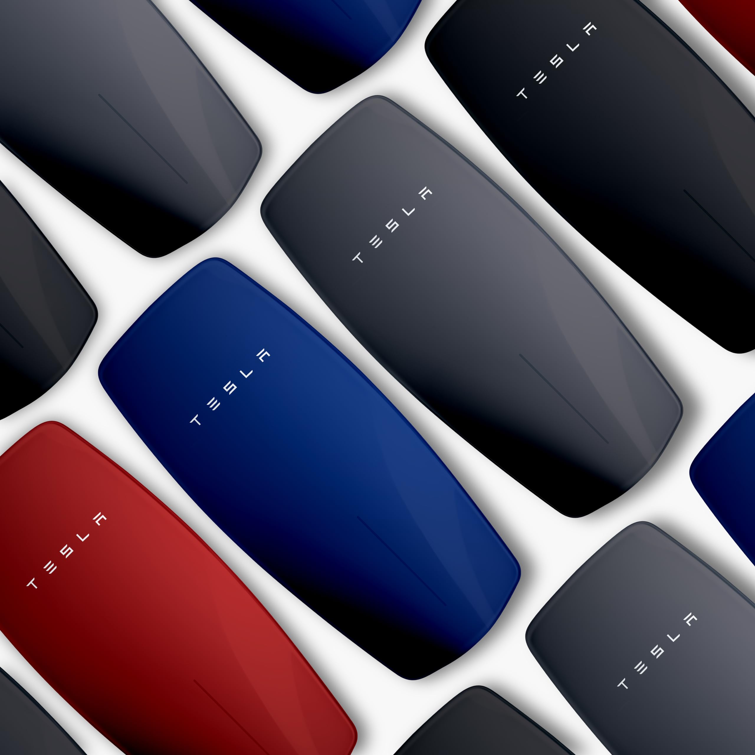 TESLA Wall Connector Color Matched Faceplate Red