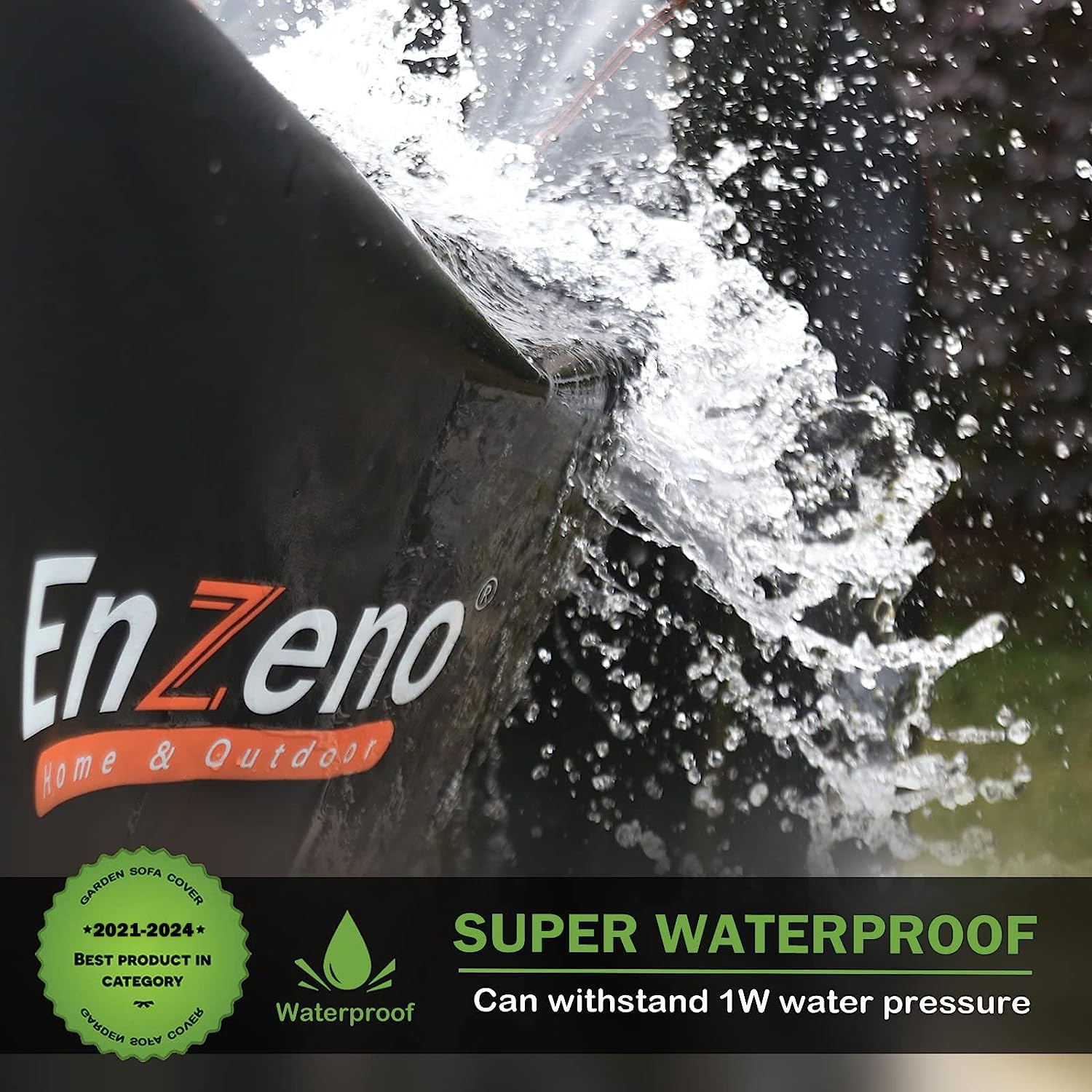 Enzeno Outdoor Garden Furniture Set Covers Waterproof,242x182x100cm Tear Resistant Oxford Fabric Furniture Covers for Outside,Large Patio Set Cover, Garden Table Cover,Windproof, Anti-UV,Rectangular