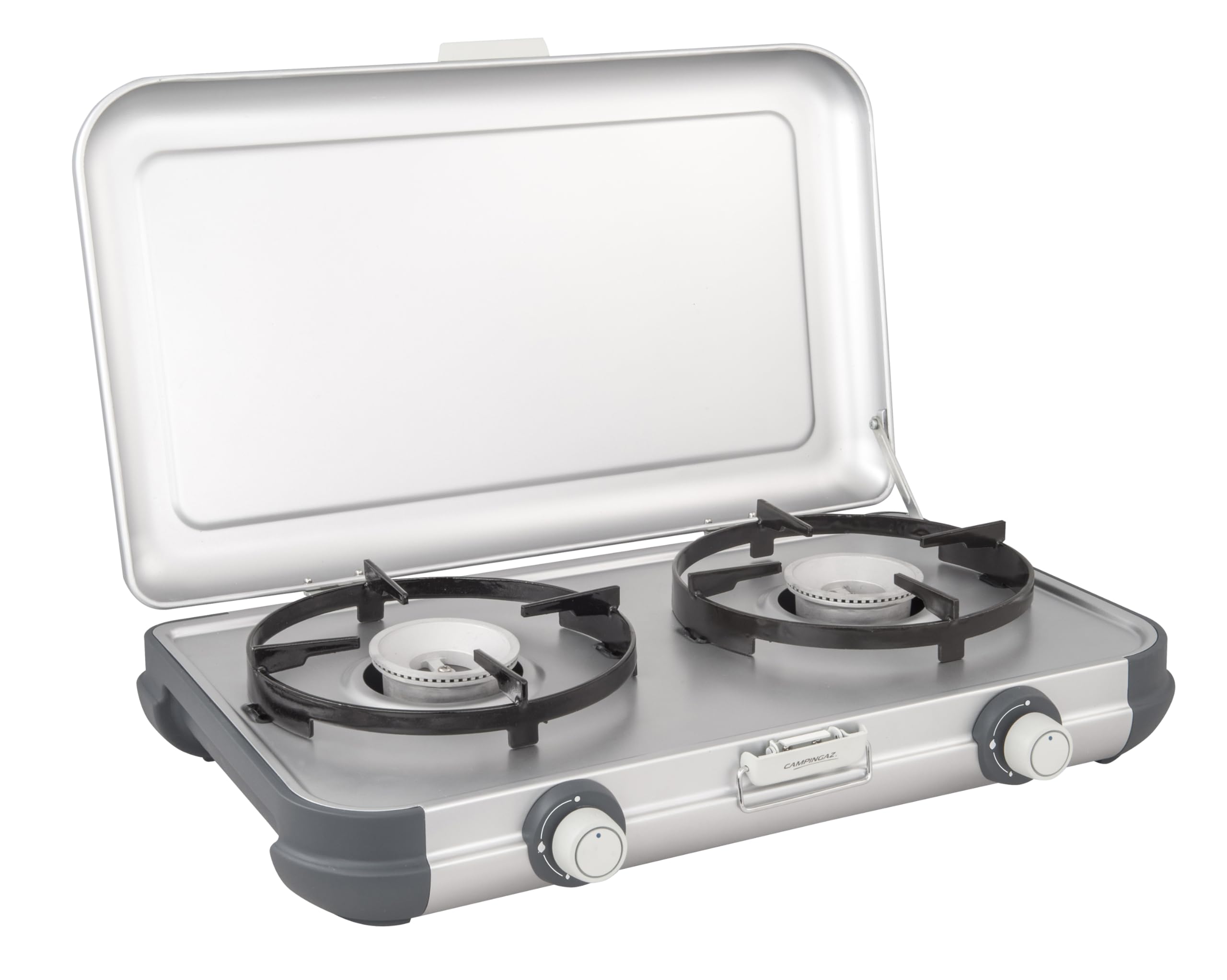 Campingaz Camping Kitchen 2 Camping Stove | 2 x 2000 Watts | 2-Burner Gas Stove with removable pan Supports | portable & compact