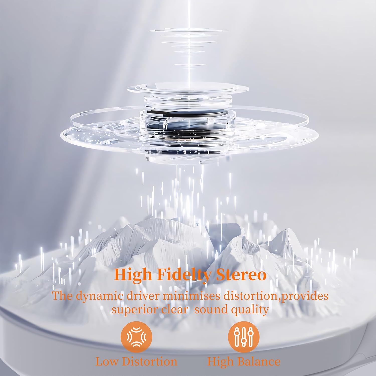 Active Noise Cancelling Wireless Headphones, 100H Playtime with Microphone, Over- Ear Bluetooth Headphones with Deep Bass,Fast Charging for Travel,Office,Home