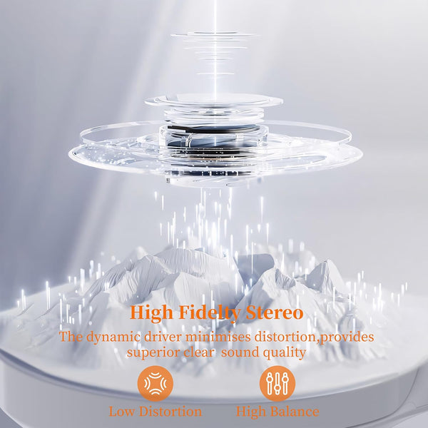 Active Noise Cancelling Wireless Headphones, 100H Playtime with Microphone, Over- Ear Bluetooth Headphones with Deep Bass,Fast Charging for Travel,Office,Home