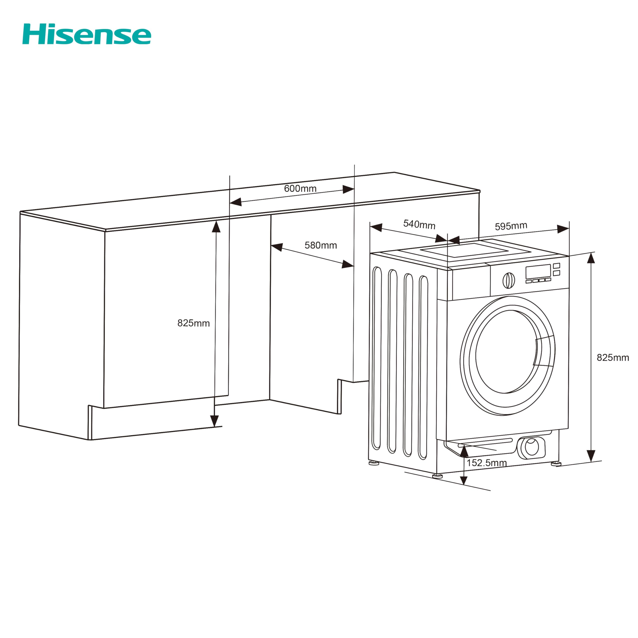 Hisense 3 Series WFQA9014EVJM Freestanding 9 KG Front Load Washing Durable Inverter Machine Steam Wash Quick Wash 15 Washing Programs 1400 RPM White- Energy Rating A
