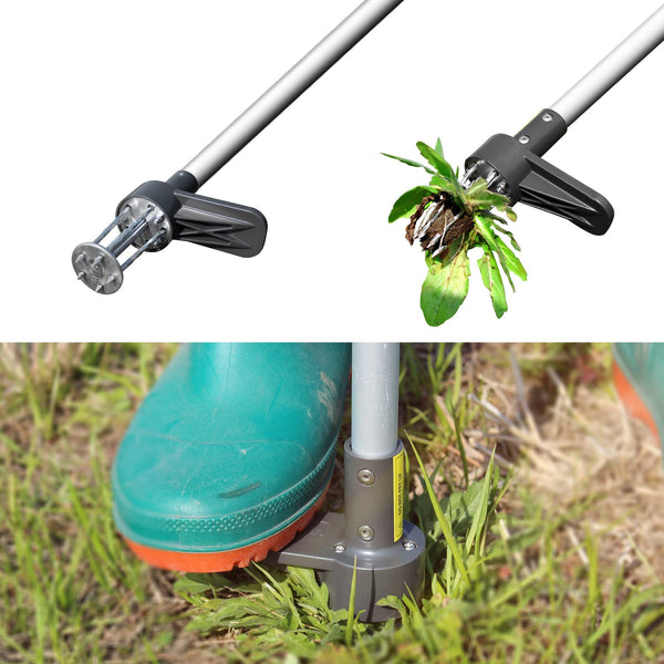 Walensee Upgraded Weed Puller, Stand Up Weeder Hand Tool, Long Handle Garden Weeding Tool with 5 Claws, Hound Weed Puller for Dandelion, Standup Weed