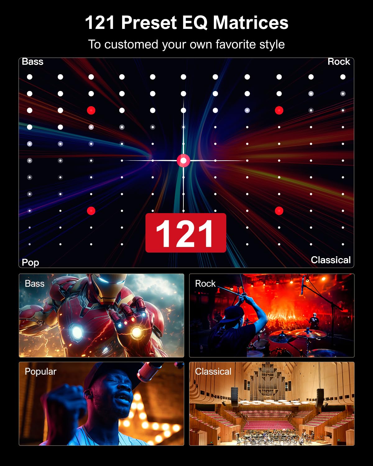 ULTIMEA 4.1ch Sound Bar for Smart TV with Subwoofer, App, Peak Power 200W, 2-in-1 Detachable Bluetooth 5.3 Soundbar, Bass Adjustable, 3 EQ Modes TV Sound Bar, ARC/Optical/Aux, Apollo S50 2025 Version