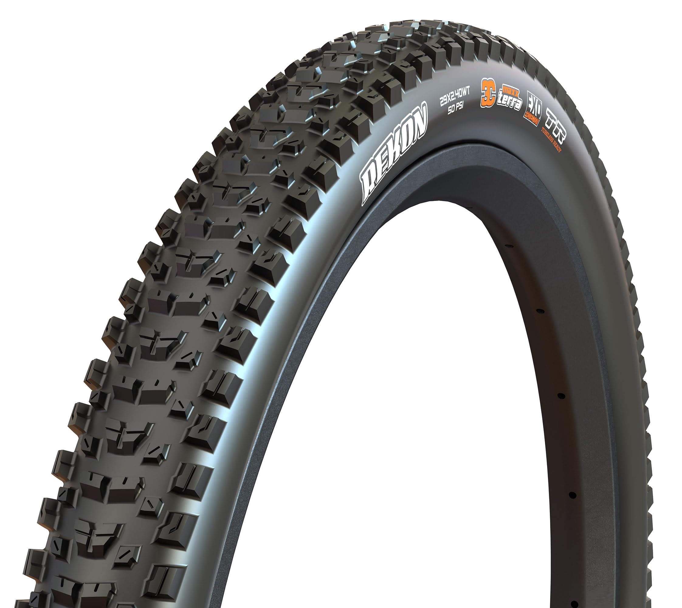 Maxxis Rekon 29x2.40 WT 60 TPI Folding Dual Compound (EXO/TR) Tyre, Black