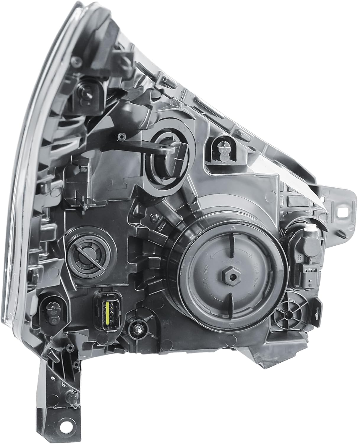 LONGLING Replacement Driver Right Side O/S Headlight Head Lamp Electric Adjustment with DRL 6 pins for Vauxhall Vivaro 2014-2019