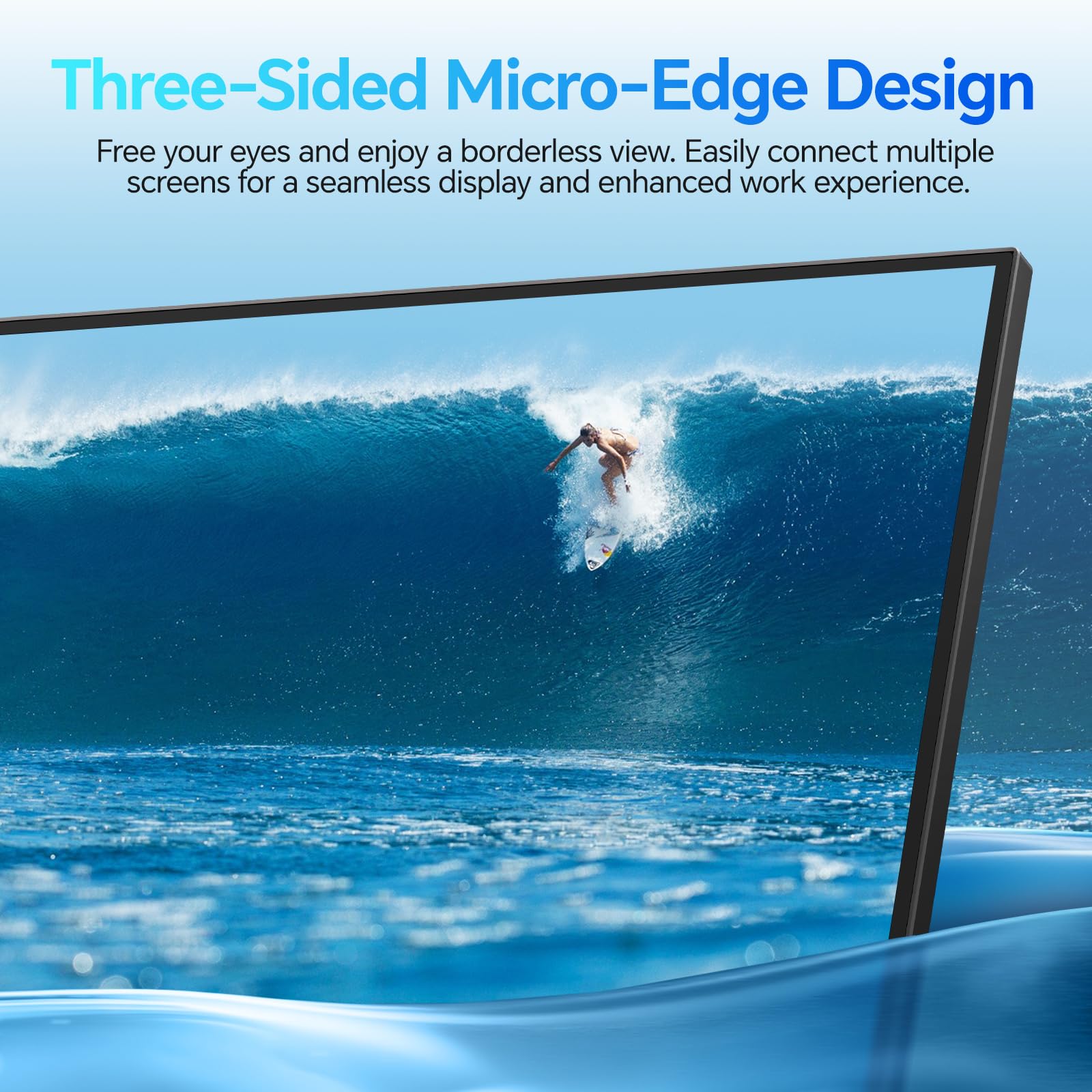 KOORUI E2711F 27 Inch FHD Monitor, Gaming 100Hz, IPS Computer Monitors, 1080P Pc Screen, Adaptive Sync, 5ms, VESA 100x100mm, Eye Care, HDMI, VGA