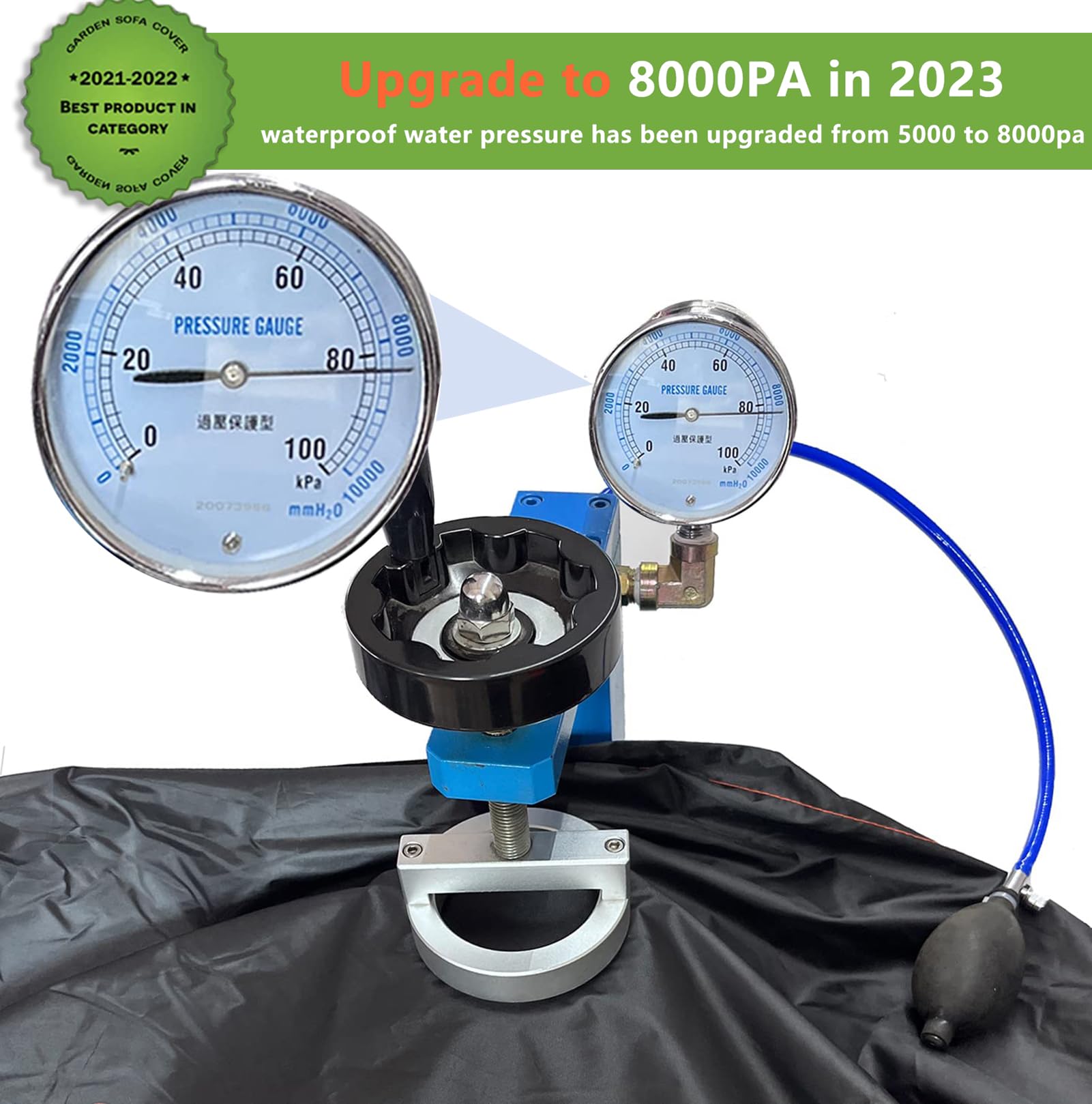 Enzeno Garden L-Shape Furniture Cover Waterproof,420D Oxford Fabric outdoor garden sofa covers, Rattan Corner Sofa Cover with Waterproof Tape