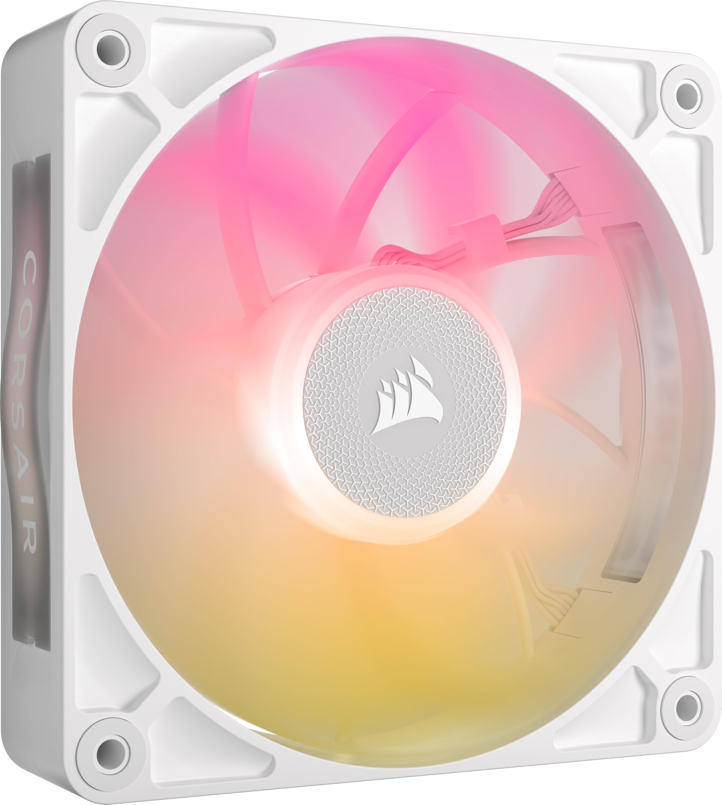CORSAIR iCUE LINK RX120 MAX RGB 120mm PWM Thick Fans with iCUE LINK System Hub – High-Static Pressure – Magnetic Dome Bearing – Triple Pack – White