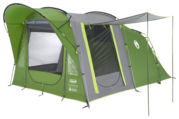 Coleman Oak Canyon 4 BlackOut Tent | 4 Man Family Tunnel Tent with 2 Special Darkened Bedrooms and Living area | 4 Person Camping Tent | 4500mm Waterproof | Sewn-in Groundsheet