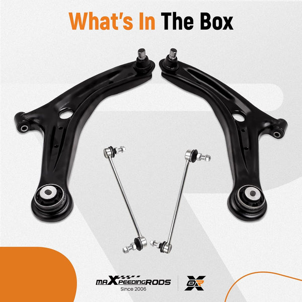 maXpeedingrods Front Lower Suspension Control Arms Wishbones for Fiesta MK6 MK7 2008-on