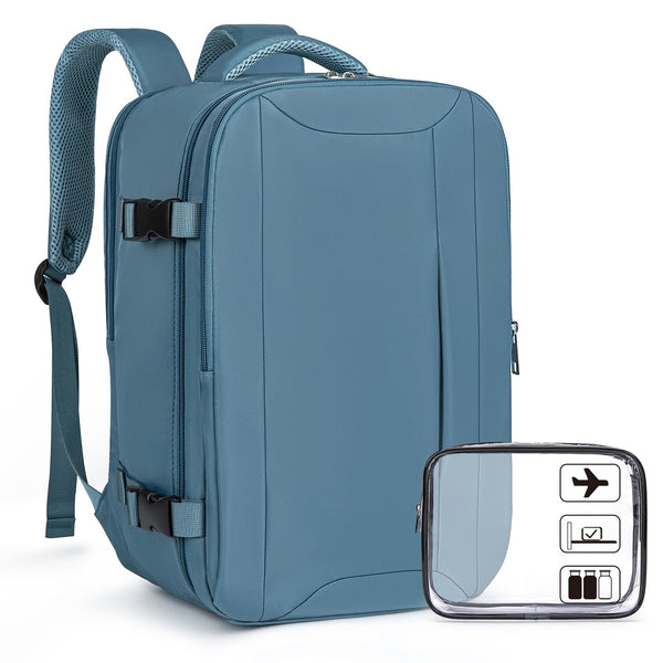 Xkdoai for Ryanair Cabin Bags 40x20x25, Travel Backpack with TSA Approved Clear Bag, Travel Bag Underseat Carry-ons Hand Luggage Bag for Travelling Casual Daypack for Ryan Air Plane