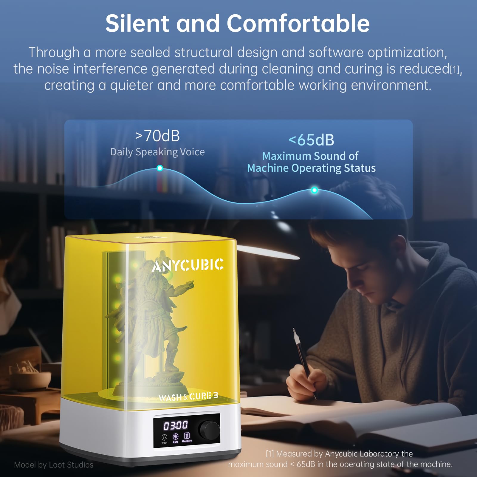 ANYCUBIC 3D Printer Wash and Cure 3 Plus, Larger 2 in 1 Wash Cure Machine for ANYCUBIC Photon Mono 6Ks Mars with Gooseneck Lights, IPA-Saving & Efficient Curing, Washing Size 8.97” x 5.04” x 10.24”