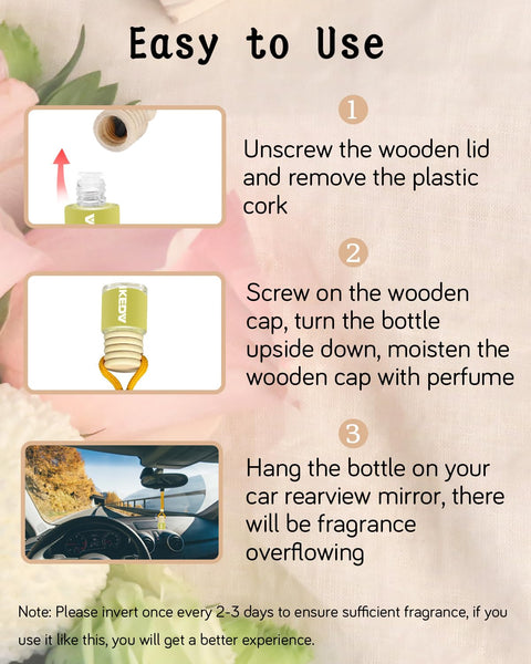 Ikeda scents Ikeda Car Air Fresheners | Automotive Hanging Pendant | Auto Perfume Diffuser with Real Oil | Strong and Long Last Fragrance | Fresh Smell Cover Odours | Car Accessories for Men Women