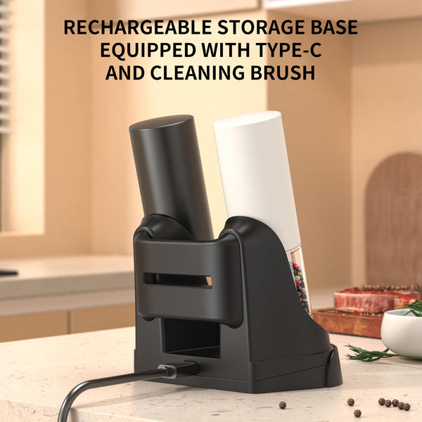 Salt and Pepper Grinder Set, Adjustable Coarseness Salt Shakers, Premium Ceramic Glass Body Salt and Pepper Mills [Without Spice Content]