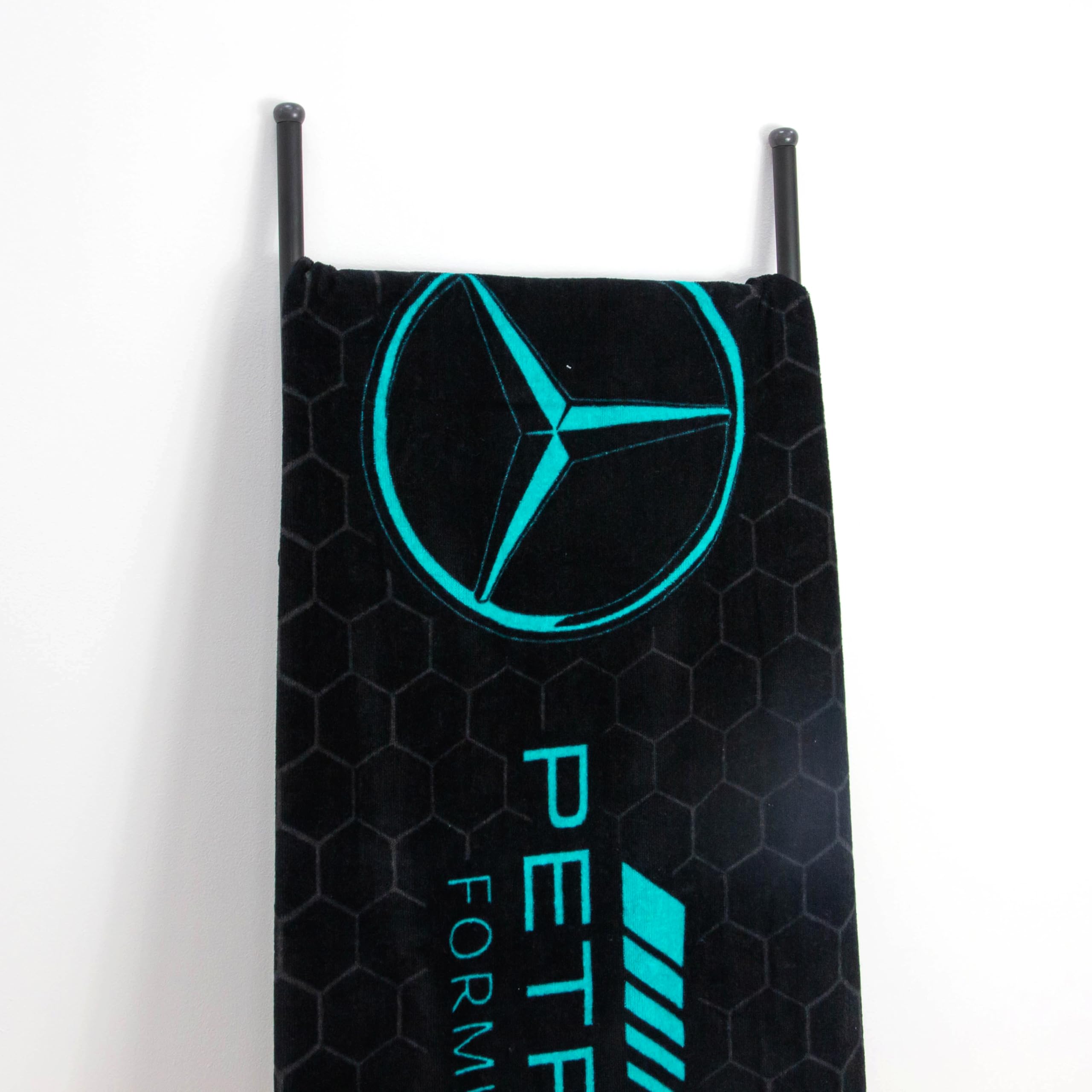 Character World Mercedes AMG Petronas Official Towel | Super Soft Feel, Formula One Design | Perfect The Home, Bath, Beach & Swimming Pool | One Size 75cm x 150cm | 100% Cotton