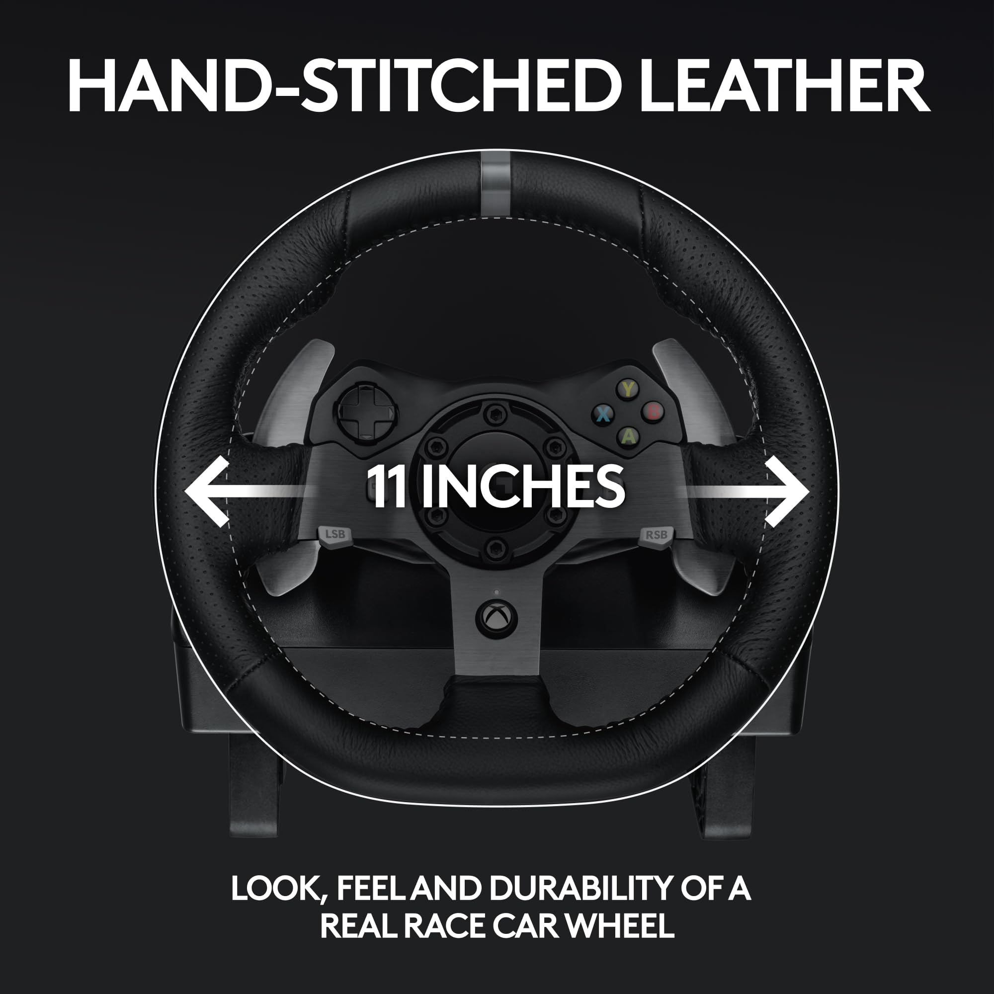 Logitech G29 Driving Force Racing Wheel and Floor Pedals, Real Force Feedback, Stainless Steel Paddle Shifters, Leather Steering Wheel Cover for PS5, PS4, PC, Mac, Black