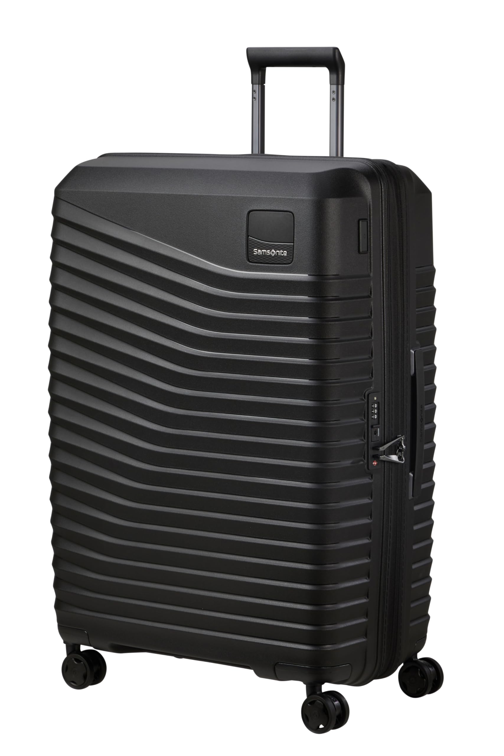Samsonite Intuo - Spinner M, Expandable Suitcase, 69 cm, 79/87 l, Black (Black)