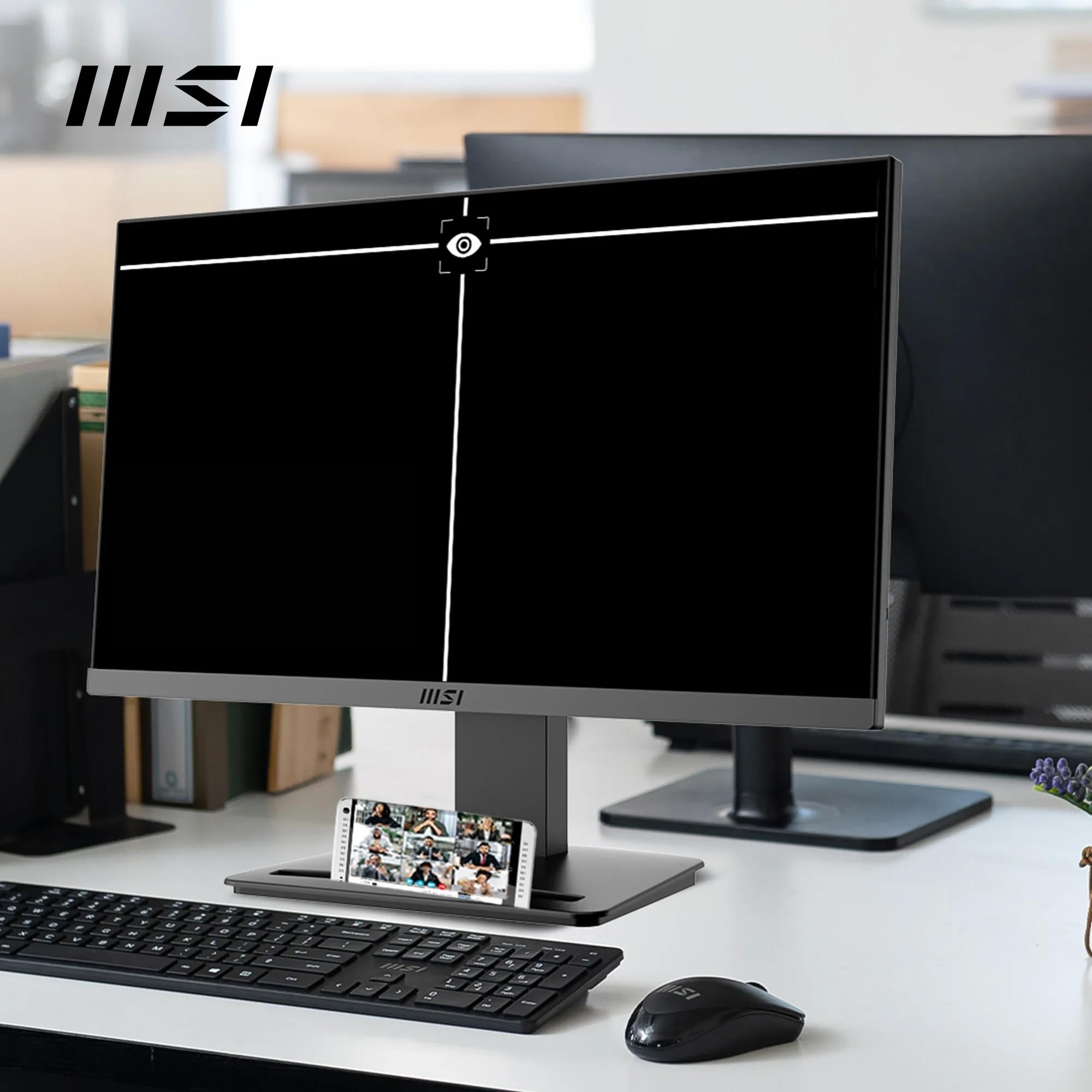 MSI PRO MP273QW E2 27 Inch WQHD Office Monitor - 2560 x 1440 IPS Panel, 100 Hz, Eye-Friendly Screen, Built-in Speakers, Tilt-Adjustable - HDMI 2.0b, DP (1.2a)